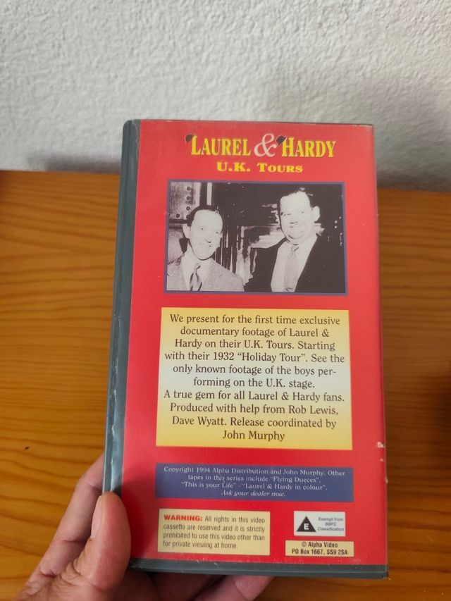 Laurel & Hardy: U.K. Tours VHS