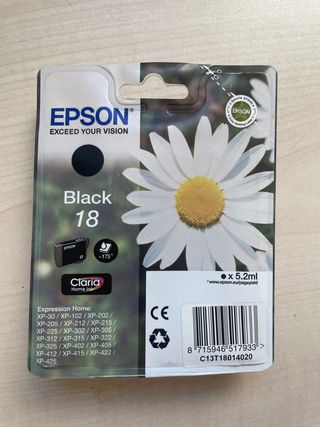 Cartucho Tinta Epson 18 Negro