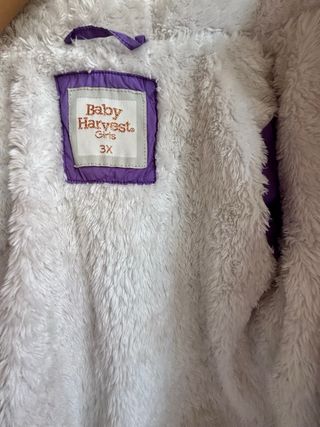 Chaqueta Morada Niña Baby Harvest Talla 3 Años