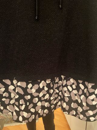 Maglione nero con inseeti in citone