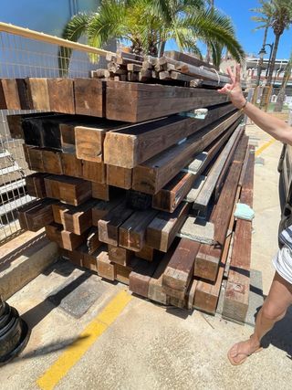 Vigas de madera laminadas de pino