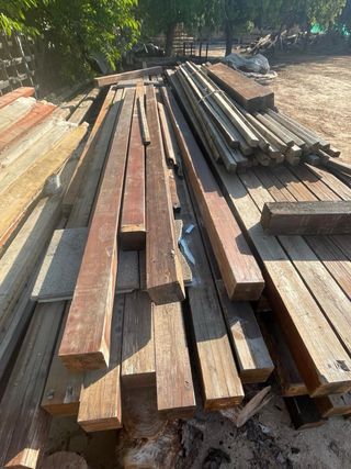 Vigas de madera laminadas de pino precio/metro