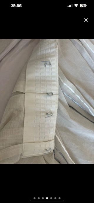 2 Cortinas de Lino