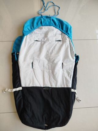 Saco Carro Bebé Negro y Azul