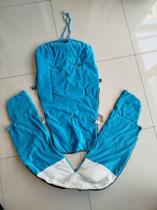 Saco Carro Bebé Negro y Azul