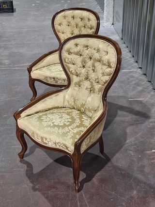 Conjunto de 2 sillones tapizados