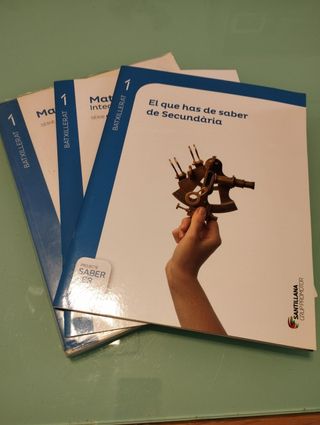 Libros de Matematicas 1 de Bachiller