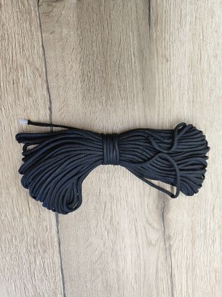 Cuerda Paracord 550 Negra - 31 m