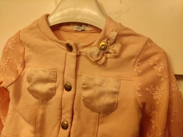 Bolero/Blazer Bimba Rosa 6/9 Mesi