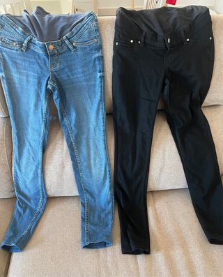 Pantalones premamá vaqueros (2 pares)