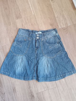 Falda vaquera corta Jeans Fitt.