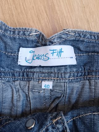 Falda vaquera corta Jeans Fitt.