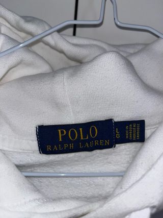 Sudadera Polo Ralph Lauren Talla L Blanca