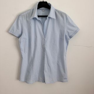 Blusa s.Oliver xadrez azul tamanho L