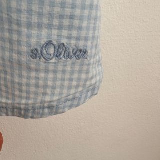 Blusa s.Oliver xadrez azul tamanho L