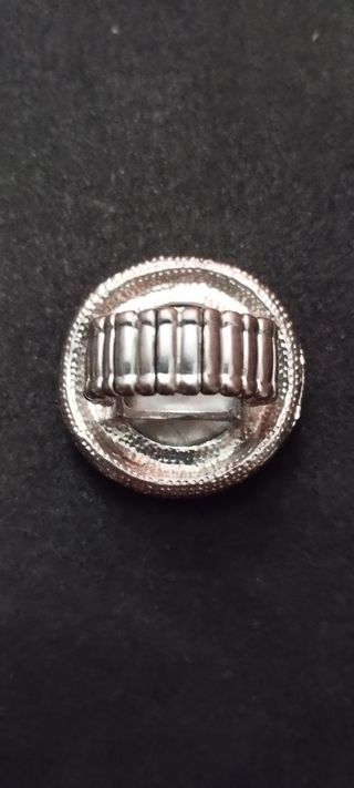 Anillo grande piedra cristal ajustable