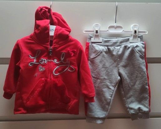 Completo tuta bimba 2 pezzi 3/6mesi