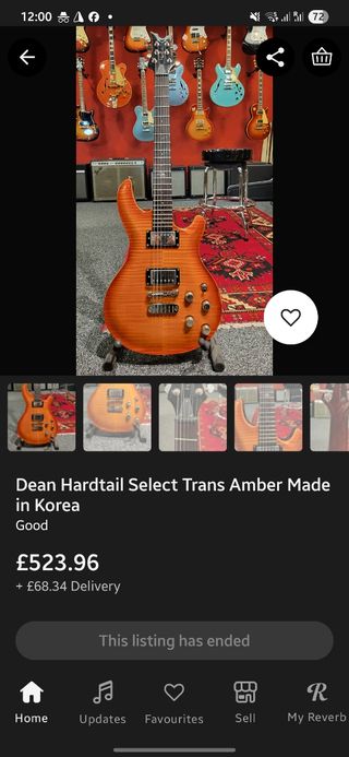 Guitarra Eléctrica Dean Hardtail Select Korea 2007