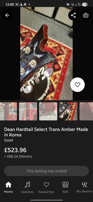 Guitarra Eléctrica Dean Hardtail Select Korea 2007