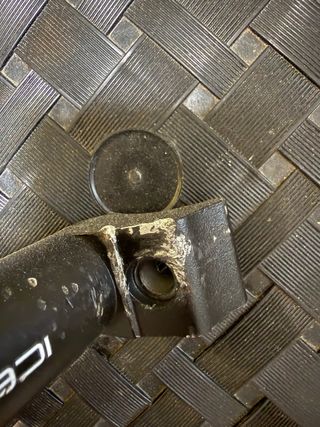 Tija sillín bicicleta negra