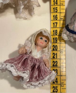 Lotto bambole vintage porcellana e ceramica
