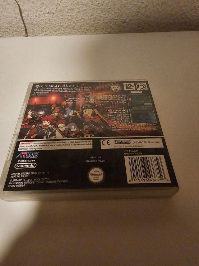 Nintendo DS Etrian Odyssey RPG