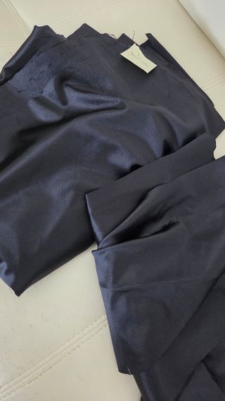 2 scampoli raso nero elasticizzato