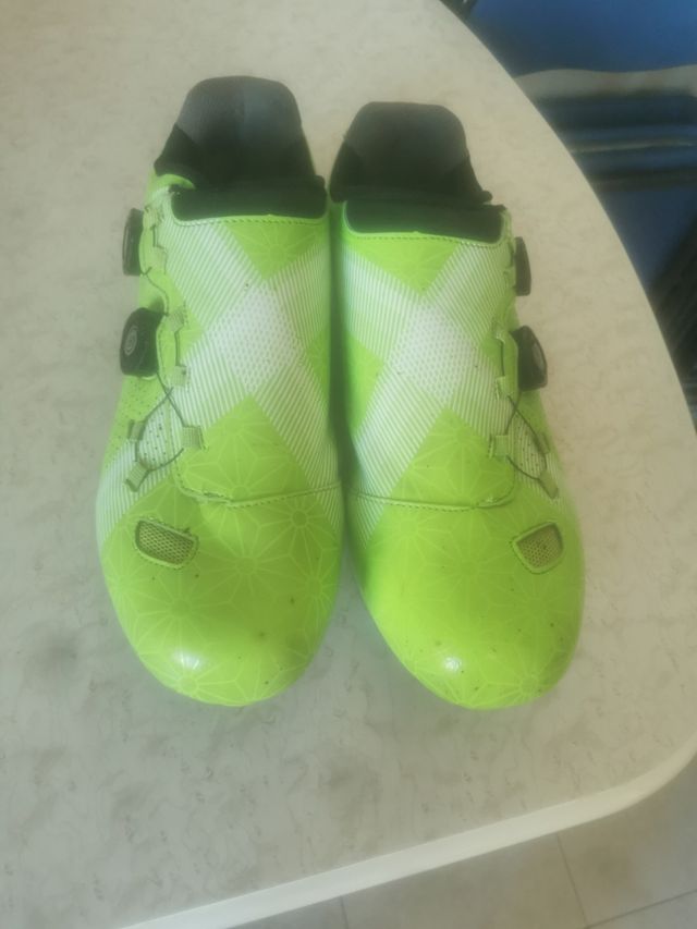 Zapatillas Ciclismo Verde Neón talla 43