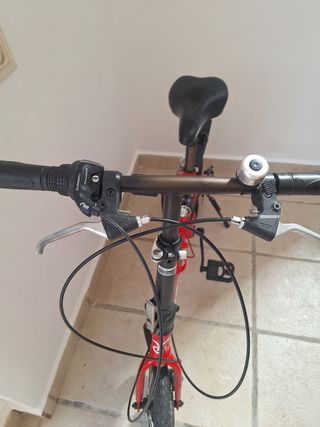 Bicicleta Plegable Roja Adulto Ciudad