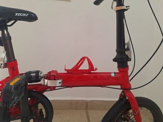 Bicicleta Plegable Roja Adulto Ciudad