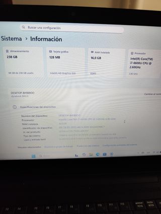 Notebook Toshiba Dynabook B65 SSD da 256 GB. 16 GB di ram