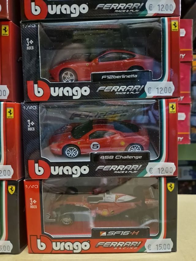 12 Coches Ferrari Burago 1/43 NUEVOS
