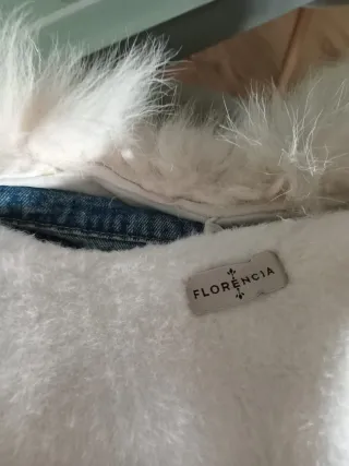 Chaquetón tejano con cuello de pelo