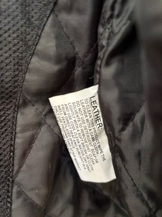 Chaqueta Moto BMW Cuero Negra/Blanca