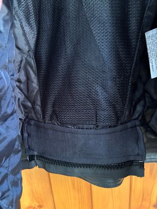Chaqueta Moto BMW Cuero Negra/Blanca