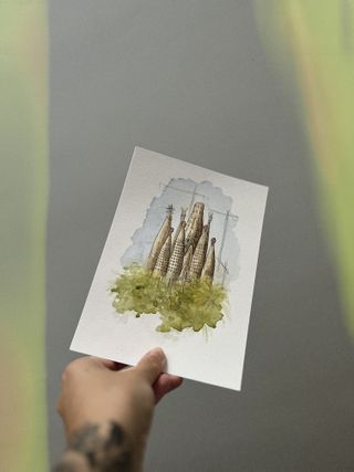 Postales de acuarela