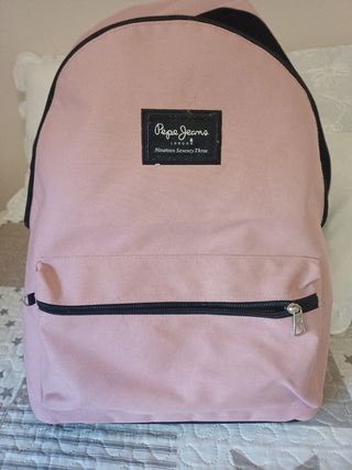 Mochila Pepe Jeans Rosa y Negra