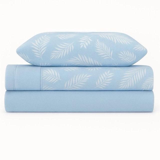 Conjunto de Roupa de Cama Sedalina Simón 240gr Bege e Azul