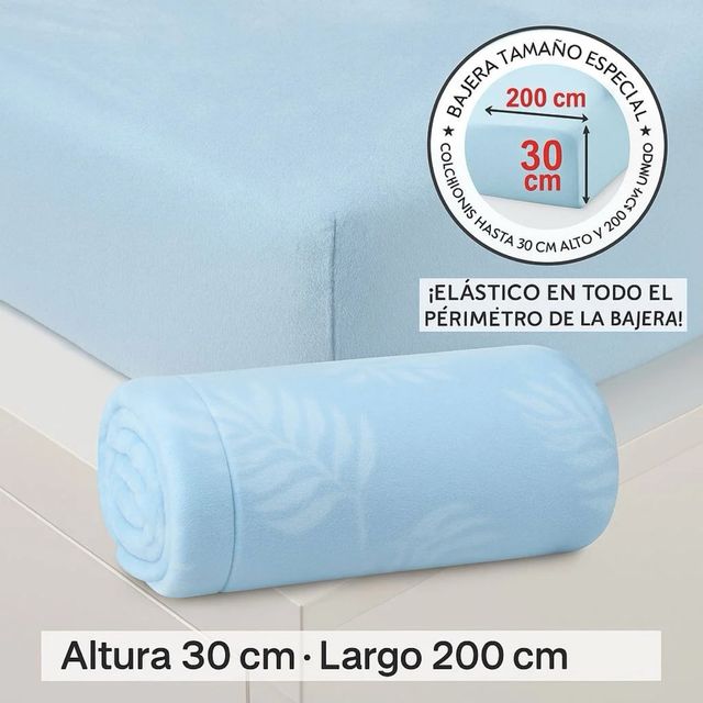 Conjunto de Roupa de Cama Sedalina Simón 240gr Bege e Azul
