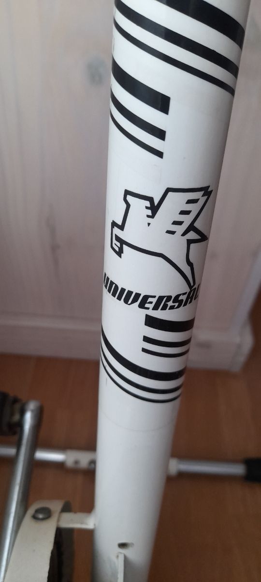 Bicicleta Estática Antigua Blanca