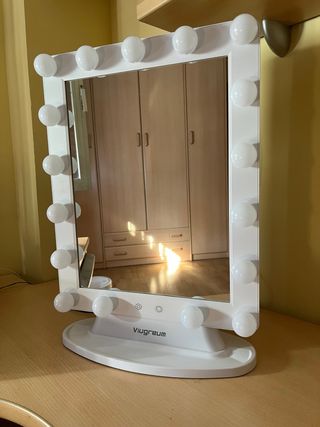 Espejo Tocador con Luz LED 3 Colores
