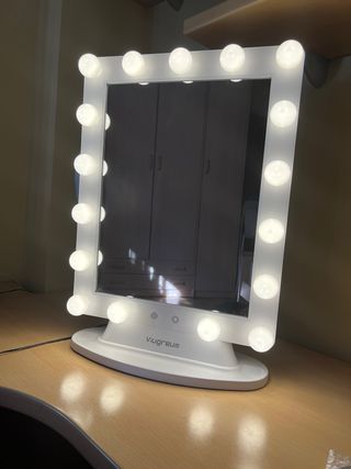 Espejo Tocador con Luz LED 3 Colores