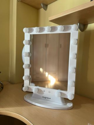 Espejo Tocador con Luz LED 3 Colores