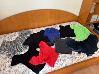 Pack 8 tops/camisetas cortas XS – ropa juvenil