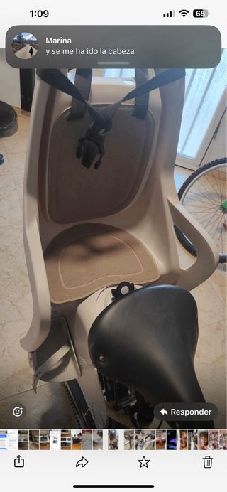 Bici con sillita para niño