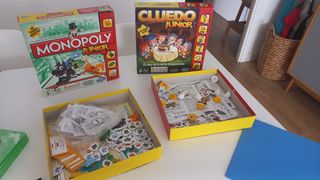 Monopoly Junior y Cluedo Junior Juegos de Mesa