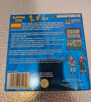 Pokémon Zafiro GBA Edición en Castellano