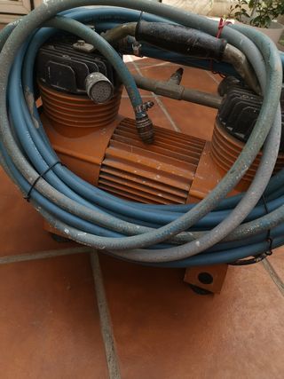 Compresor pistola repaso de gotele y goma de 12M