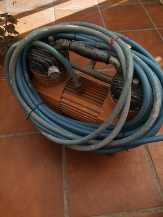 Compresor pistola repaso de gotele y goma de 12M