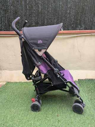 Carrito bebe Maclaren Paraguas Negro y Morado
